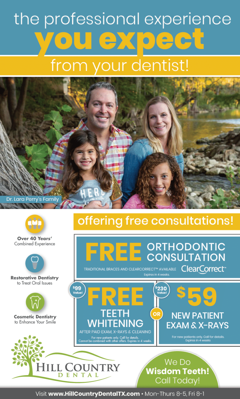 Specials Hill Country Dental TX 78130, TX 78132